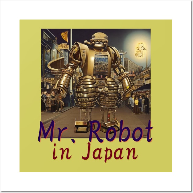 Mr. Robot in Japan by Kana Kanjin Wall Art by erizen